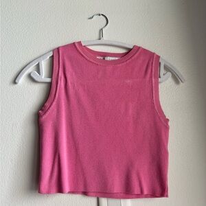 pink zara vest
